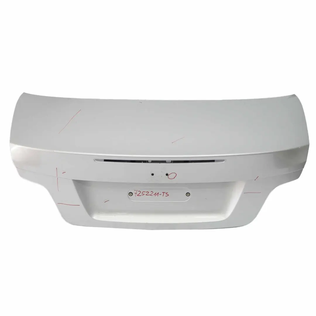 Boot Lid Tailgate Cabrio Convertible Trunk Lid Titan Silver Metallic 354 to BMW E88 with Part number 7252211 BMW E88 Boot Lid Tailgate Cabrio Convertible Trunk Lid Titan Silver Metallic 354 - SKU 7252211-TS - Part number 7252211