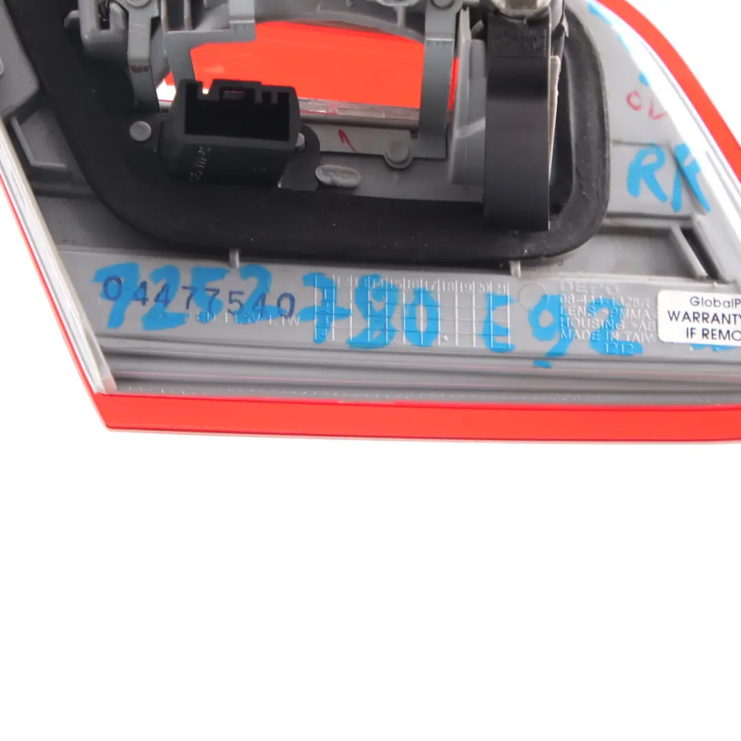 Lamp Light In The Trunk Lid Right O/S DEPO to BMW E92 LCI Coupe Rear with Part number 7252780 BMW E92 LCI Coupe Rear Lamp Light In The Trunk Lid Right O/S DEPO - SKU 7252780-DEPO - Part number 7252780