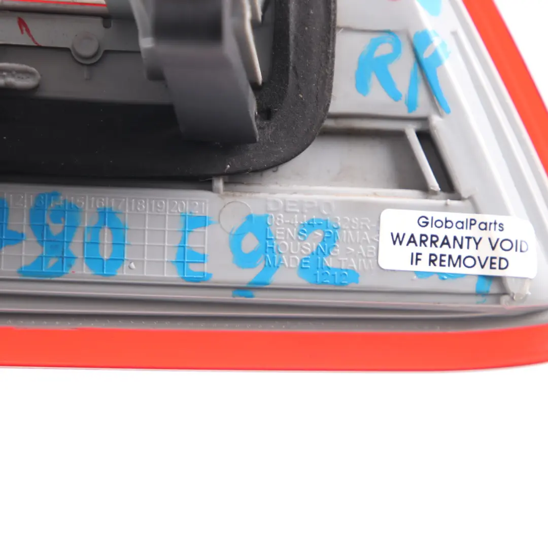 BMW E92 LCI Coupe Rear Lamp Light In The Trunk Lid Right O/S DEPO - SKU 7252780-DEPO - Part number 7252780