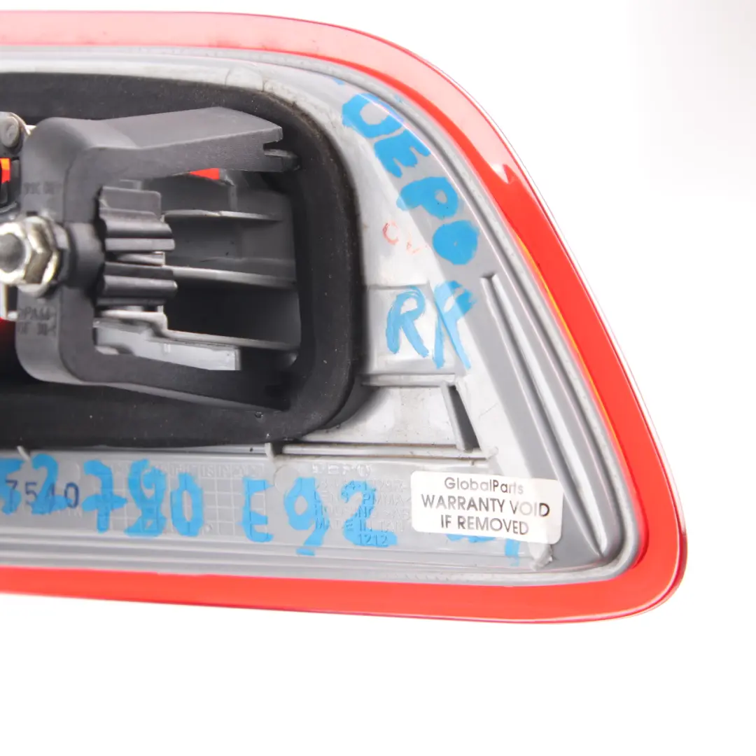 Lamp Light In The Trunk Lid Right O/S DEPO to BMW E92 LCI Coupe Rear with Part number 7252780 BMW E92 LCI Coupe Rear Lamp Light In The Trunk Lid Right O/S DEPO - SKU 7252780-DEPO - Part number 7252780