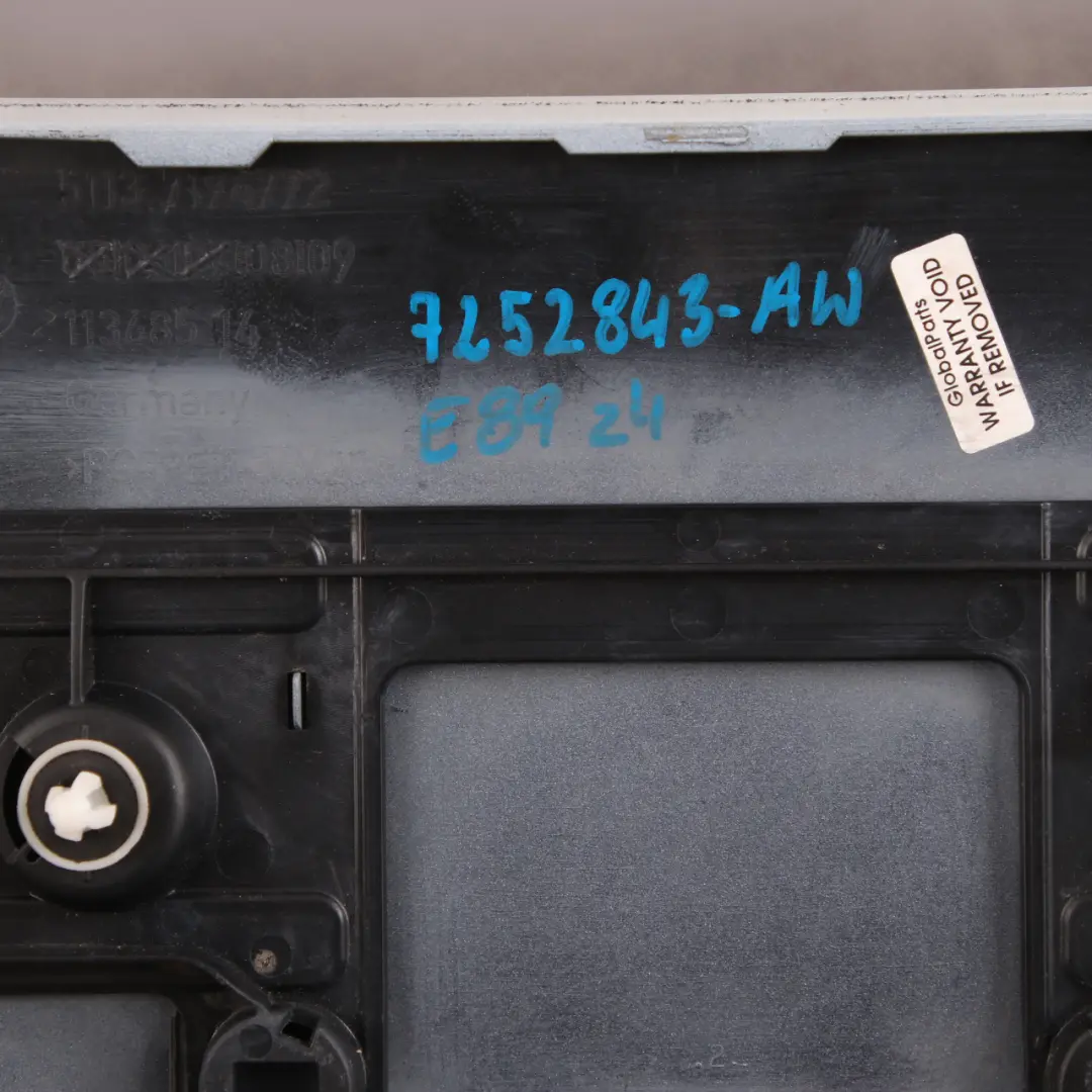 Abdeckung Bremsleuchte Dritte Bremsleuchte Alpinweiss für BMW Z4 E89 Roadster mit Teilenummer 7252843 BMW Z4 E89 Roadster Abdeckung Bremsleuchte Dritte Bremsleuchte Alpinweiss - SKU 7252843-AW - Teilenummer 7252843