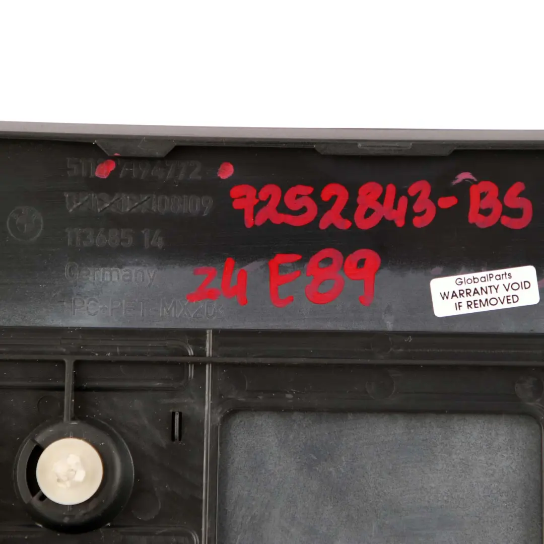 BMW Z4 E89 Cabrio Roadster Tapa Luz de Stop Tercera Luz Freno Zafiro Negro 475 - SKU 7252843-BS - Número de pieza 7252843