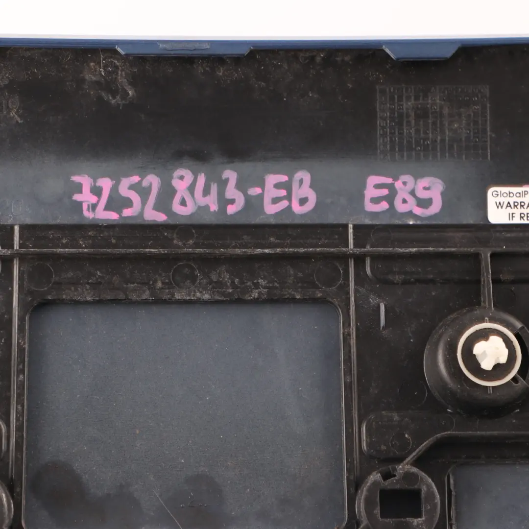 Stop Lamp Third Brake Light Cover Estoril Blue - B45 7194772 to BMW Z4 E89 Roadster with Part number 7252843 BMW Z4 E89 Roadster Stop Lamp Third Brake Light Cover Estoril Blue - B45 7194772 - SKU 7252843-EB - Part number 7252843