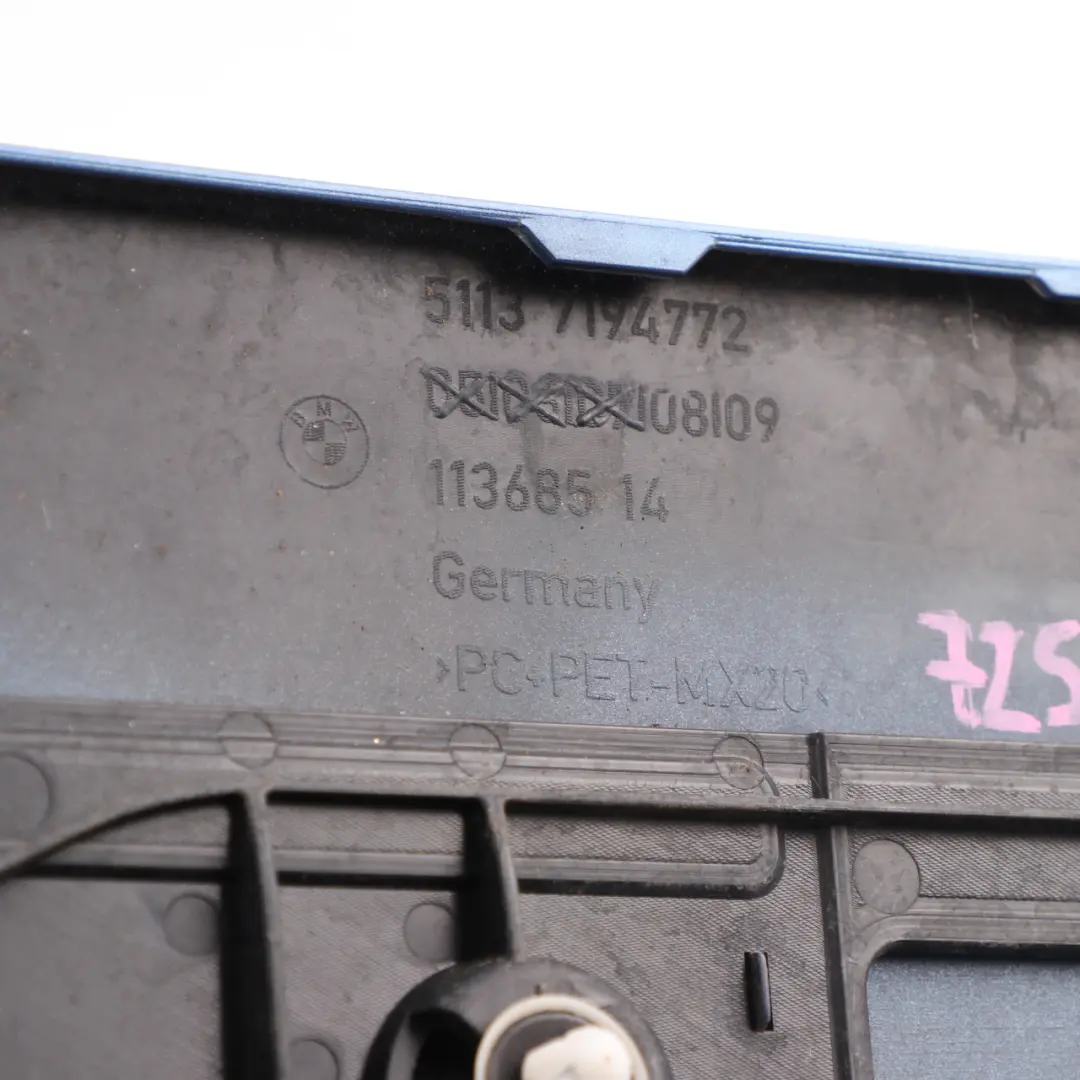 Stop Lamp Third Brake Light Cover Estoril Blue - B45 7194772 to BMW Z4 E89 Roadster with Part number 7252843 BMW Z4 E89 Roadster Stop Lamp Third Brake Light Cover Estoril Blue - B45 7194772 - SKU 7252843-EB - Part number 7252843