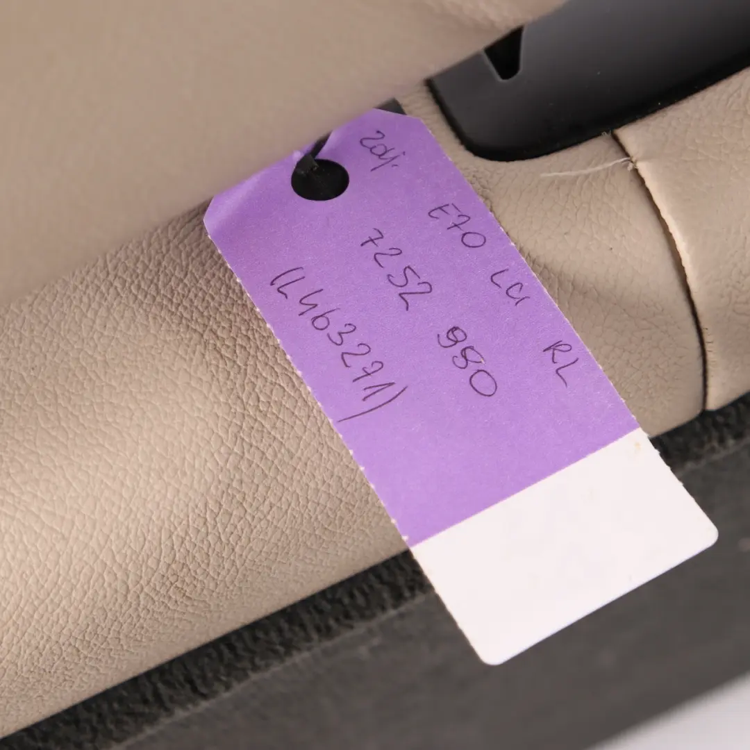Rear Seat BMW X5 E70 Left N/S Backrest Bench Oyster Leather Nevada For 7 Seats - SKU 7252990 - Part number 7252990