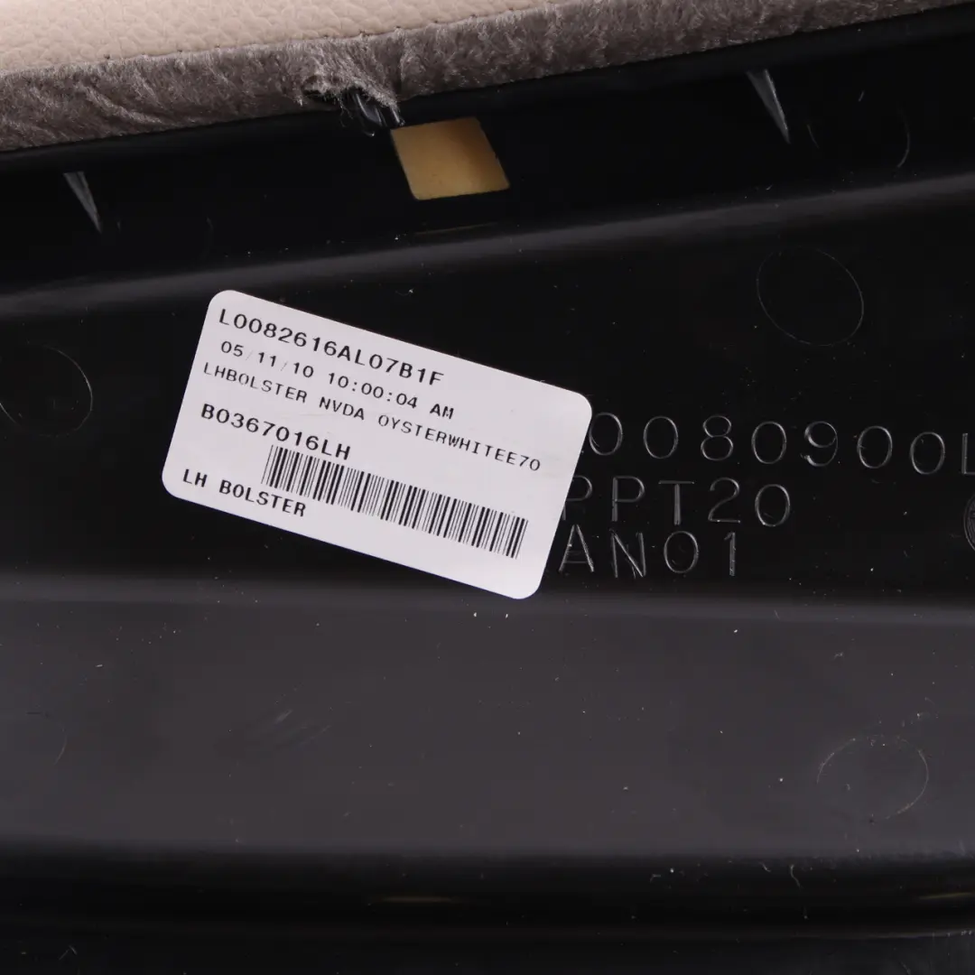 Bench Lateral Left N/S Finisher Trim Panel Leather Oyster to BMW X5 E70 Rear Seat with Part number 7253019 BMW X5 E70 Rear Seat Bench Lateral Left N/S Finisher Trim Panel Leather Oyster - SKU 7253019 - Part number 7253019