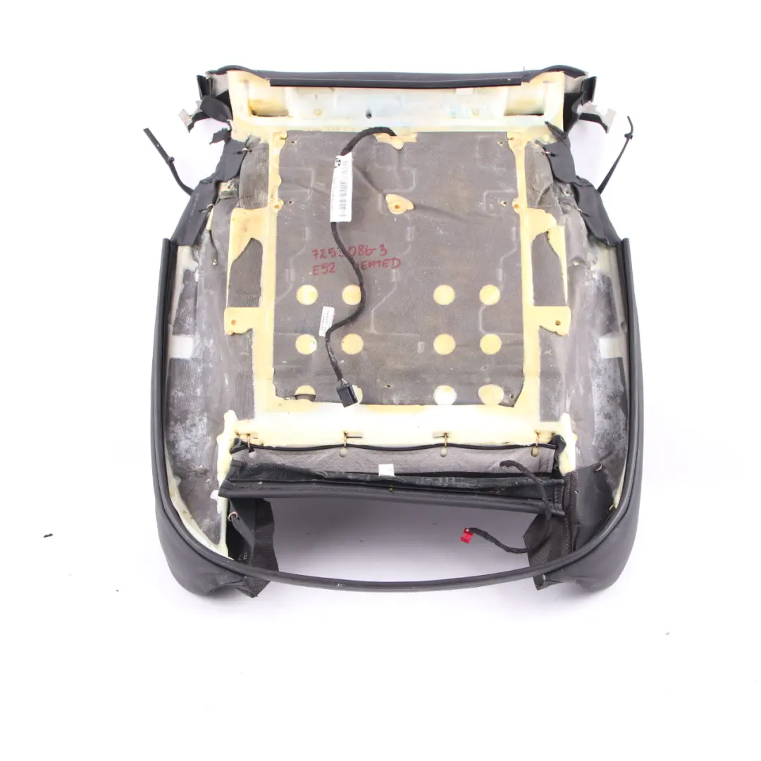 Sedile Sportivo Anteriore Sinistro Destro Pannello Pelle Nero per BMW E92 con numero di parte 7253086 BMW E92 Sedile Sportivo Anteriore Sinistro Destro Pannello Pelle Nero - SKU 7253086-3 - Numero di parte 7253086