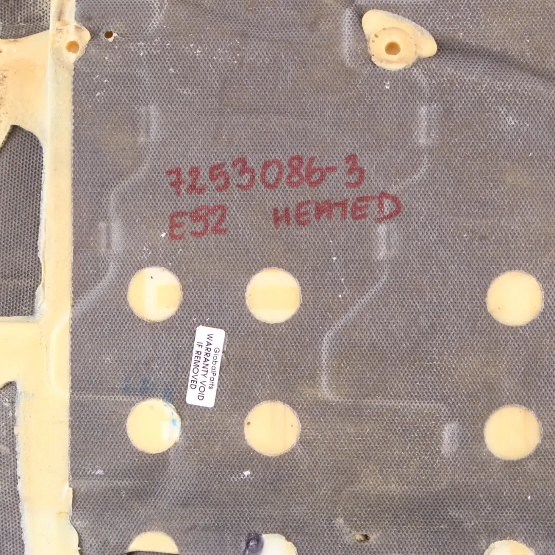 Sedile Sportivo Anteriore Sinistro Destro Pannello Pelle Nero per BMW E92 con numero di parte 7253086 BMW E92 Sedile Sportivo Anteriore Sinistro Destro Pannello Pelle Nero - SKU 7253086-3 - Numero di parte 7253086