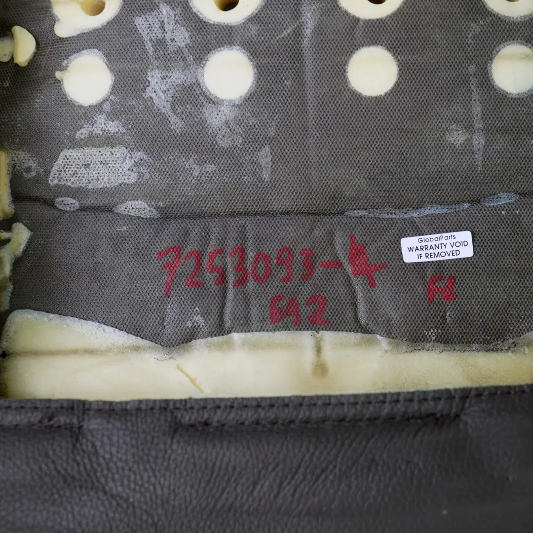 £BMW 3 E92 Front Left N/S Heated Sport Seat Backrest Cover Black Leather Dakota to with Part number 7253093 £BMW 3 E92 Front Left N/S Heated Sport Seat Backrest Cover Black Leather Dakota - SKU 7253093-4 - Part number 7253093