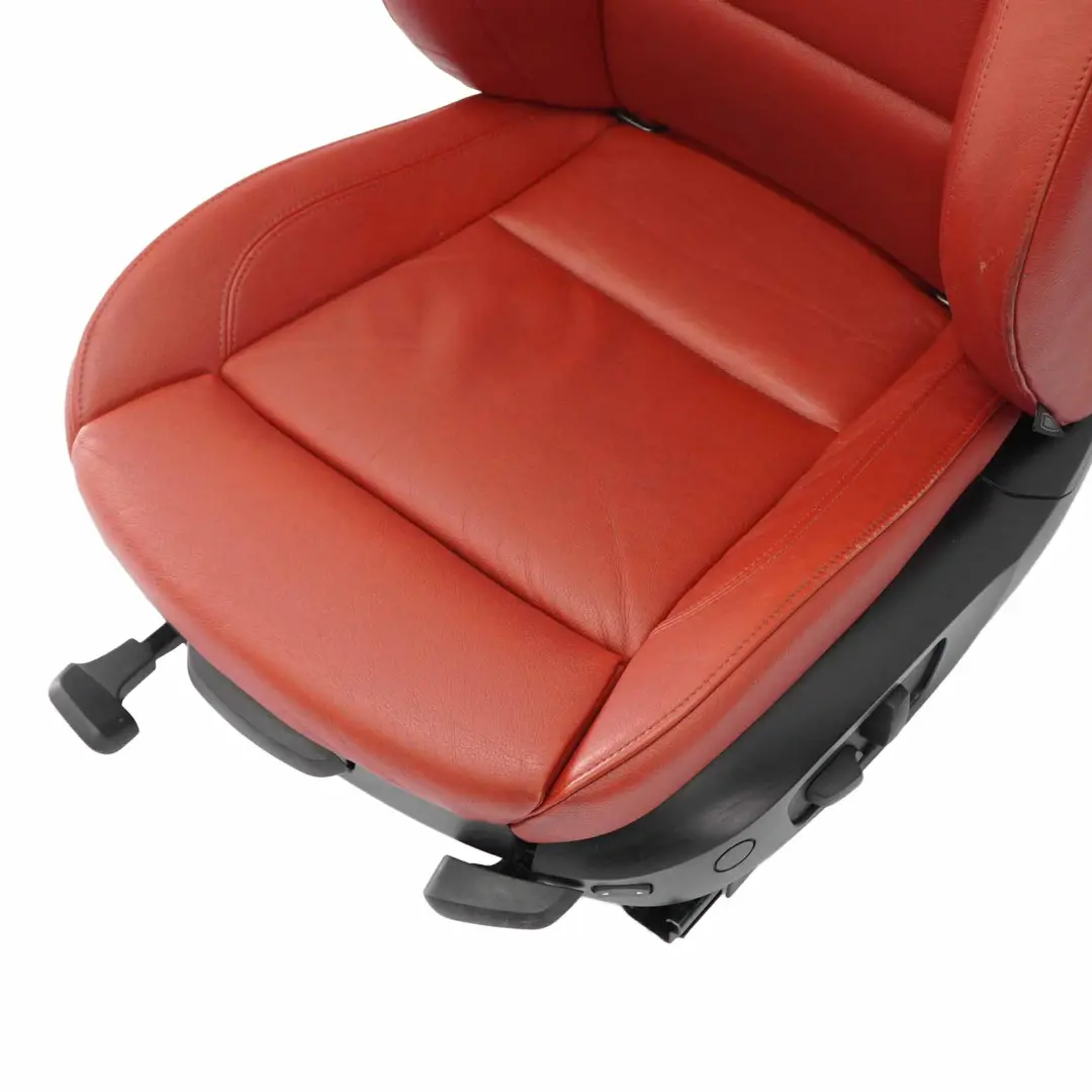 Front Seat BMW E92 LCI Coupe Electric Sport Left N/S Korall Red Leather Dakota to with Part number 7253099 Front Seat BMW E92 LCI Coupe Electric Sport Left N/S Korall Red Leather Dakota - SKU 7253099-2 - Part number 7253099