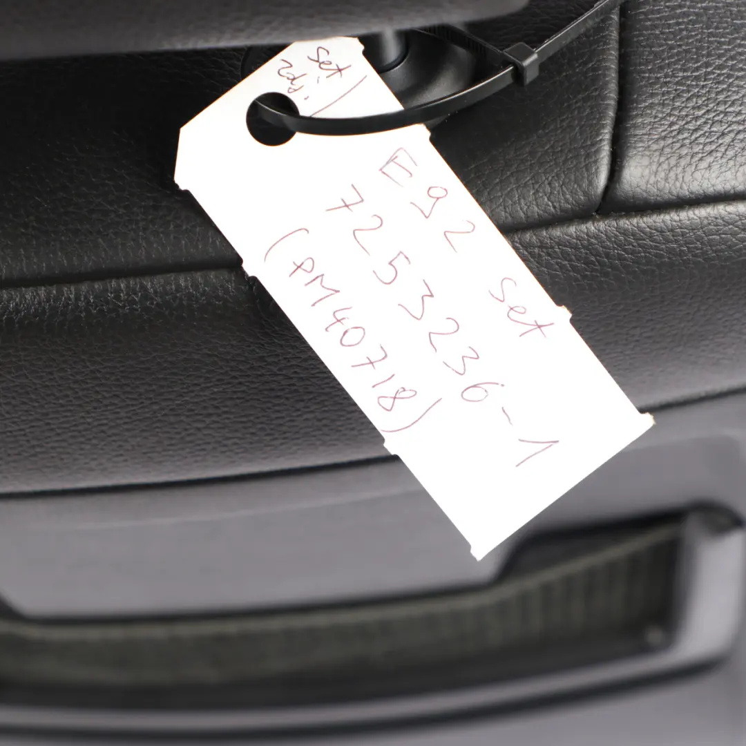 Leather Interior Seats Front Rear Seat Electric to BMW E92 Coupe M Sport Black with Part number 7253236 BMW E92 Coupe M Sport Black Leather Interior Seats Front Rear Seat Electric - SKU 7253236-1 - Part number 7253236