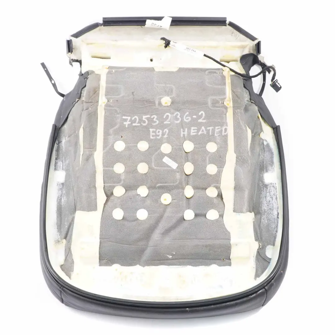 BMW E92 Coupé Delantero Izquierdo Derecho Asiento Calefactable Funda Cuero Negro - SKU 7253236-2 - Número de pieza 7253236