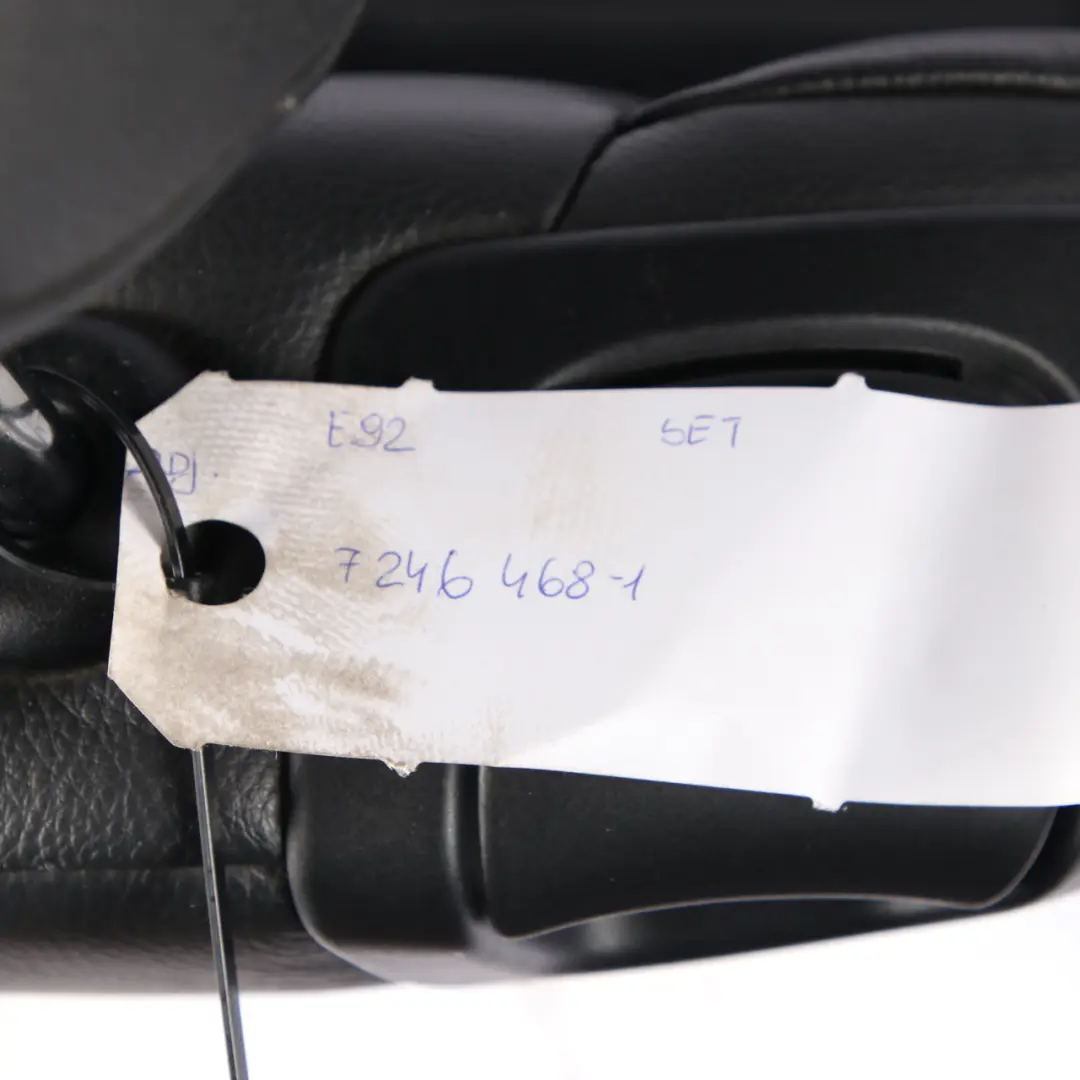  Seats BMW E92 Coupe Electric Black Leather Interior Front Rear Seat Door Cards - SKU 7253236-3 - Part number 7253236