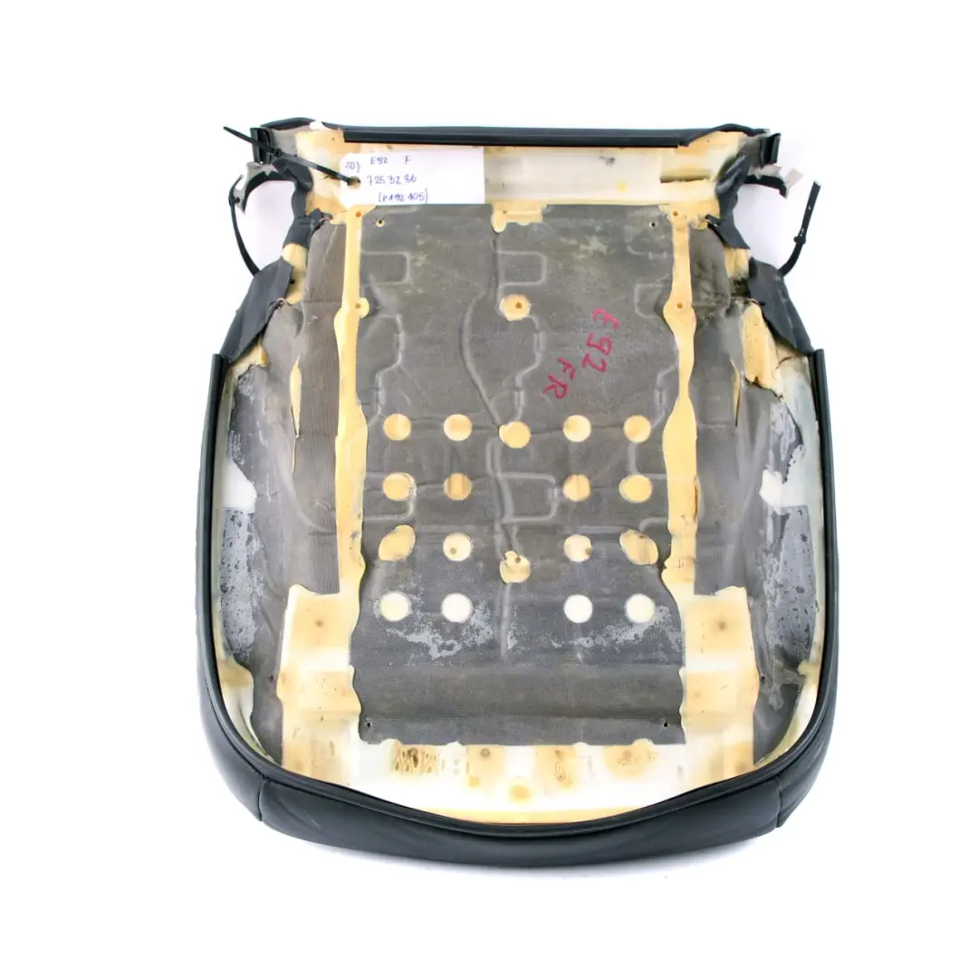 Front Left Right Basic Seat N/O/S Leather Trim Cover Black to BMW 3 E92 Coupe with Part number 7253236 BMW 3 E92 Coupe Front Left Right Basic Seat N/O/S Leather Trim Cover Black - SKU 7253236 - Part number 7253236