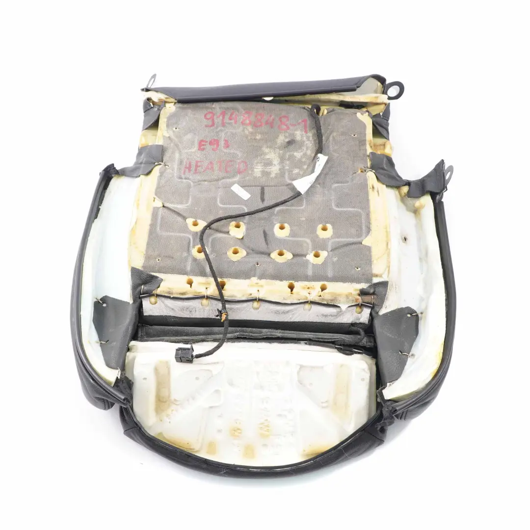 BMW E93 Funda De Asiento Delantero Derecho Sport Asiento Panel Cuero Negro - SKU 7253564 - Número de pieza 7253564