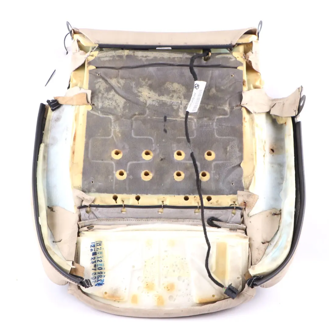 BMW E93 Convertible Front Right Sport Seat O/S Cover Leather Cream Beige - SKU 7253568 - Part number 7253568