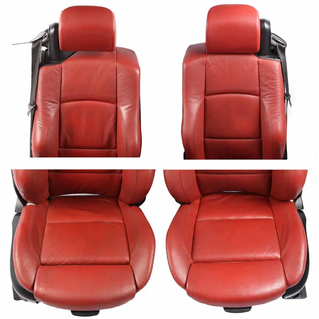 Front Seat Cover BMW E93 Front Left N/S Heated Sport Seat Cover Red Leather to with Part number 7253569 Front Seat Cover BMW E93 Front Left N/S Heated Sport Seat Cover Red Leather - SKU 7253569 - Part number 7253569