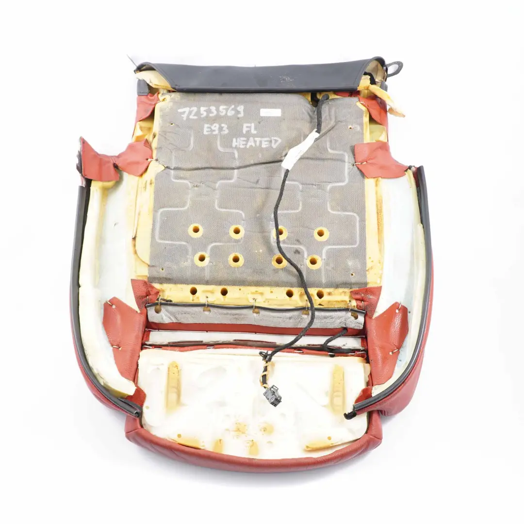 BMW E93 Sitzheizung Vorne Links Sportsitz Bezug Leder Dakota Korallrot - SKU 7253569 - Teilenummer 7253569