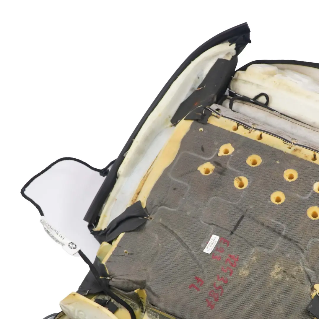 Front Right O/S Cover Black Leather Dakota to Seat Cover BMW E93 Convertible with Part number 7253587 Seat Cover BMW E93 Convertible Front Right O/S Cover Black Leather Dakota - SKU 7253587 - Part number 7253587