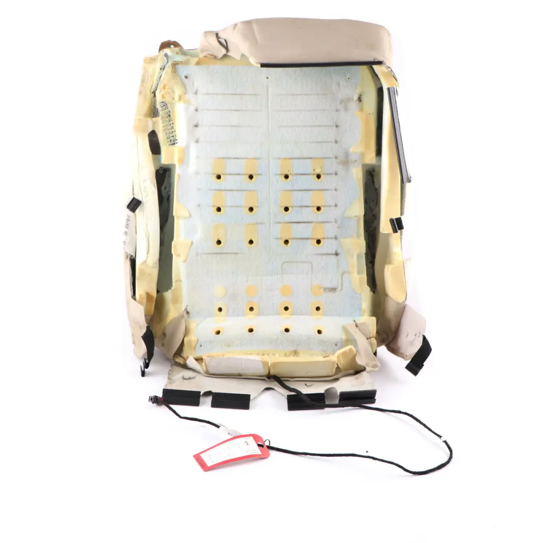 BMW E93 Sport Seat Cover Front Left N/S Heated Seat Cream Beige Leather Backrest - SKU 7253639 - Part number 7253639