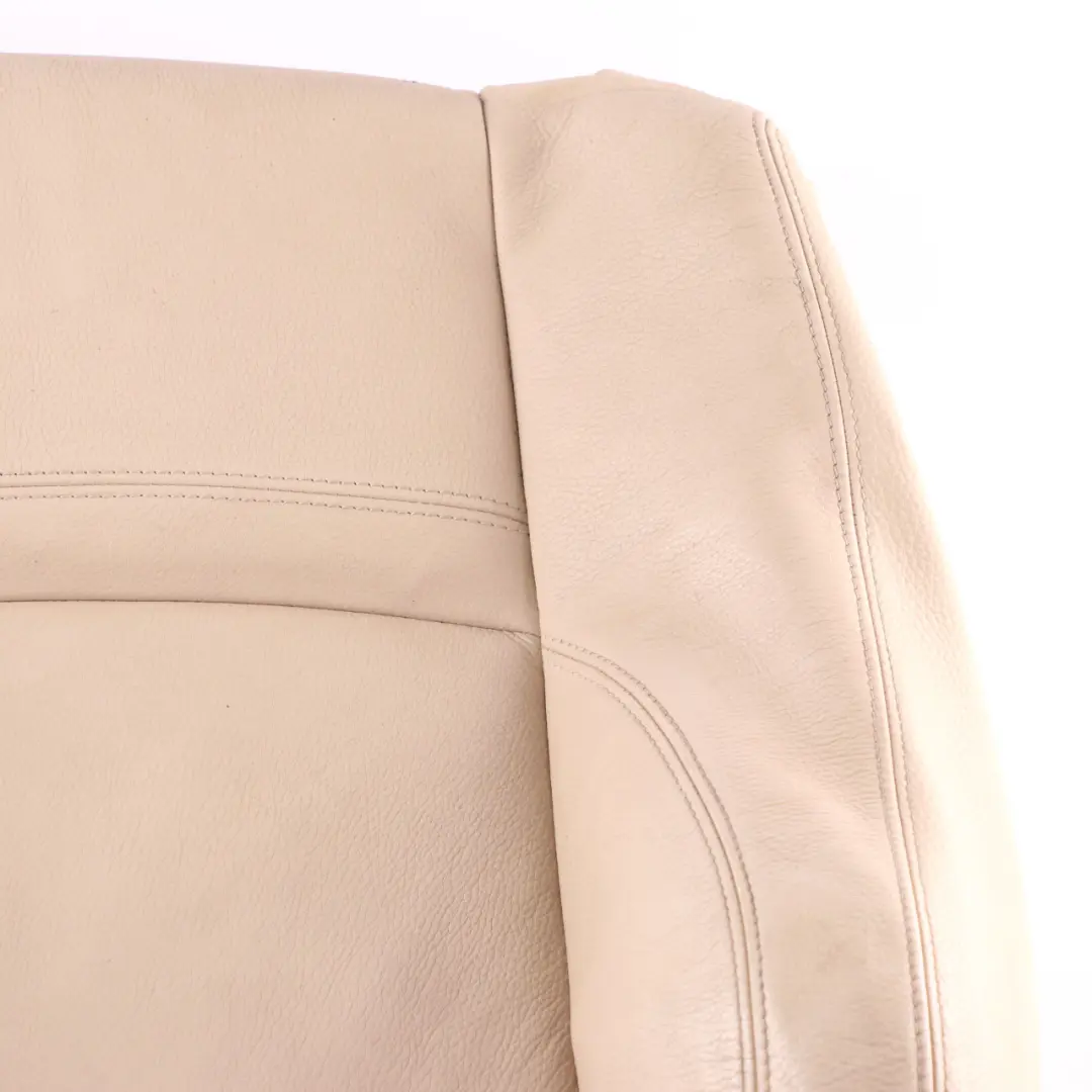 BMW E93 Sport Seat Cover Front Left N/S Heated Seat Cream Beige Leather Backrest - SKU 7253639 - Part number 7253639