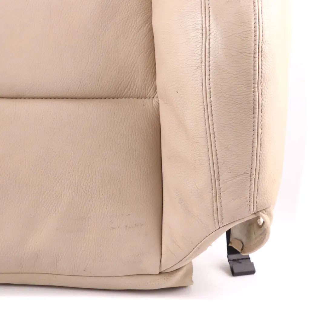 BMW E93 Sport Seat Cover Front Left N/S Heated Seat Cream Beige Leather Backrest - SKU 7253639 - Part number 7253639