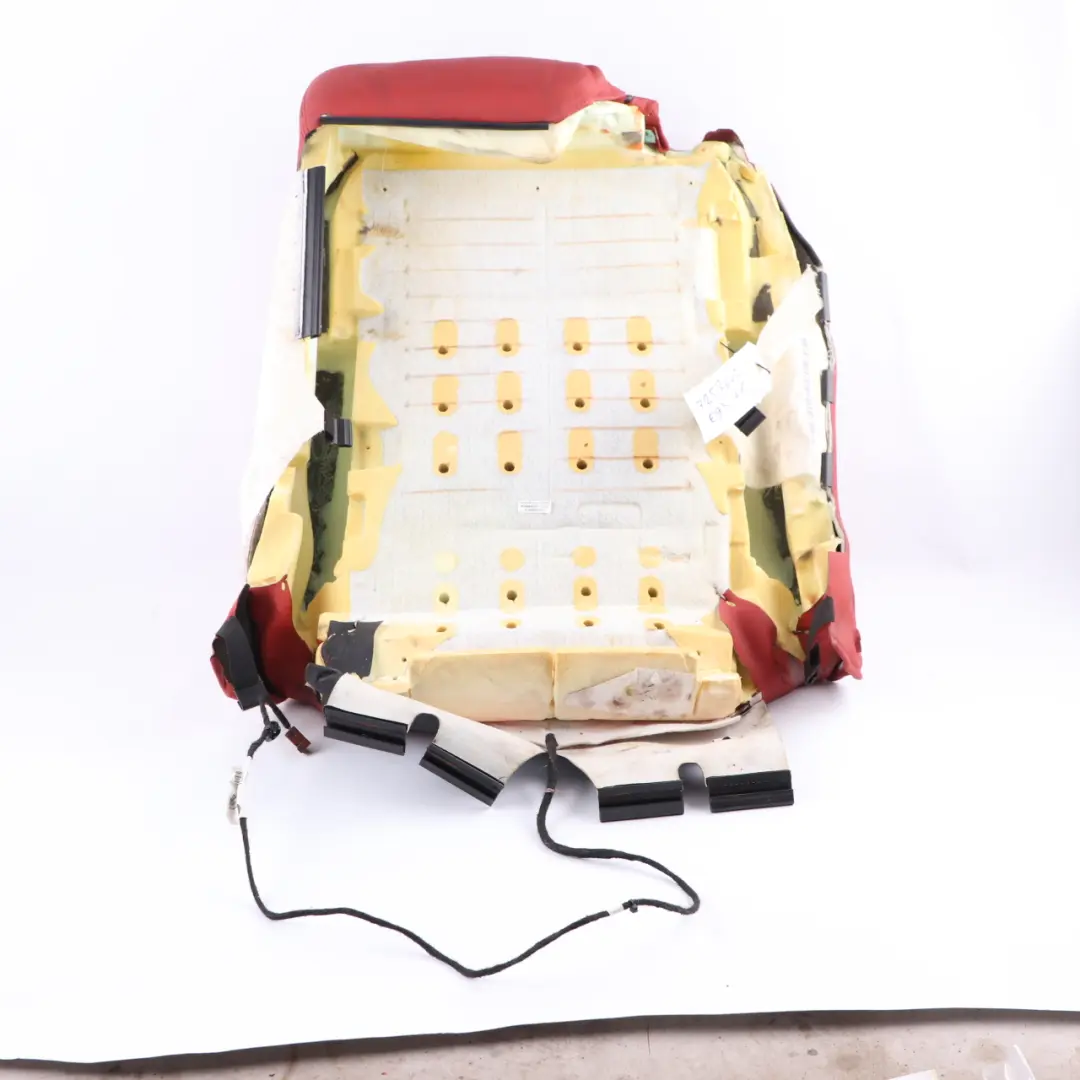 Front Seat Backrest BMW E93 Front Right O/S Heated Cover Red Leather to with Part number 7253642 Front Seat Backrest BMW E93 Front Right O/S Heated Cover Red Leather - SKU 7253642-1 - Part number 7253642