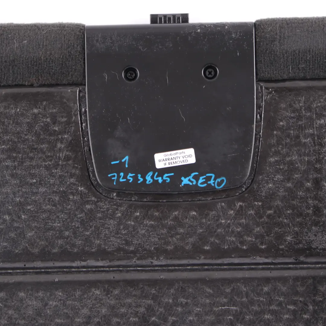 Boot Trunk Floor BMW X5 E70 LCI Carpet Luggage Compartment Anthracite to with Part number 7253845 Boot Trunk Floor BMW X5 E70 LCI Carpet Luggage Compartment Anthracite - SKU 7253845-1 - Part number 7253845