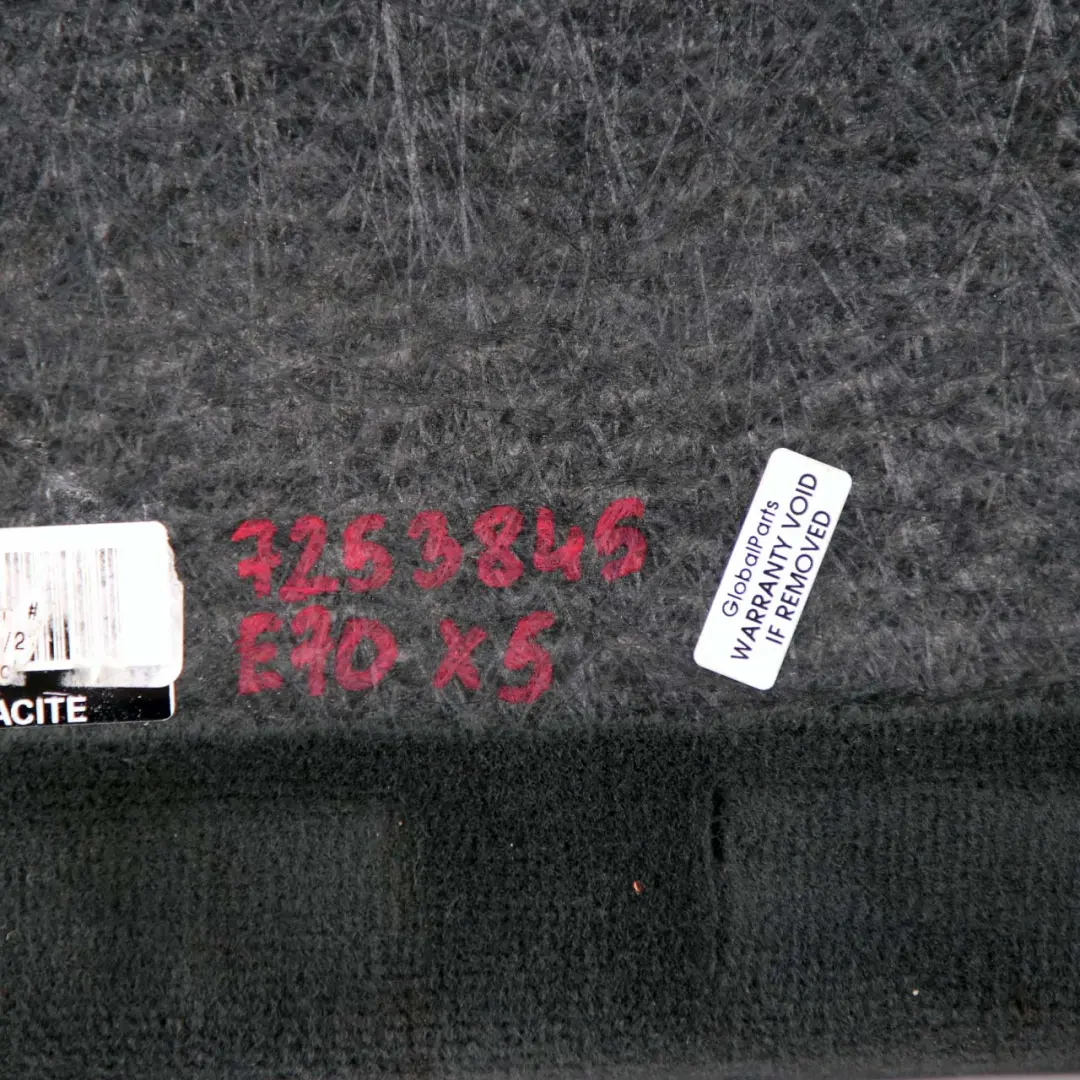 BMW X5 E70 LCI Einlegeboden Gepäckraum Verkleidung Anthrazit Schwarz - SKU 7253845 - Teilenummer 7253845