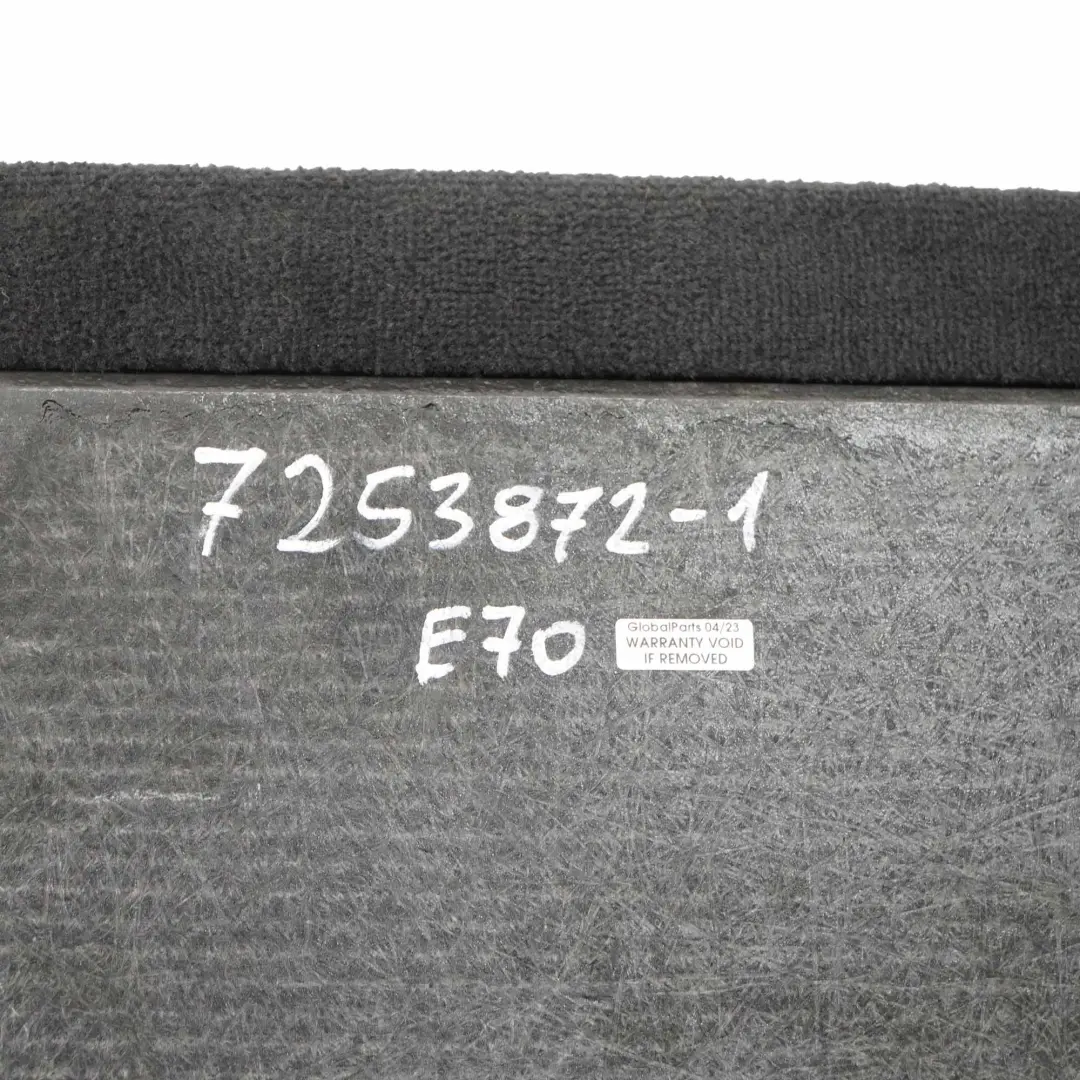 BMW X5 E70 Boot Trunk Floor Carpet Cargo Luggage Compartment Anthracite - SKU 7253872-1 - Part number 7253872