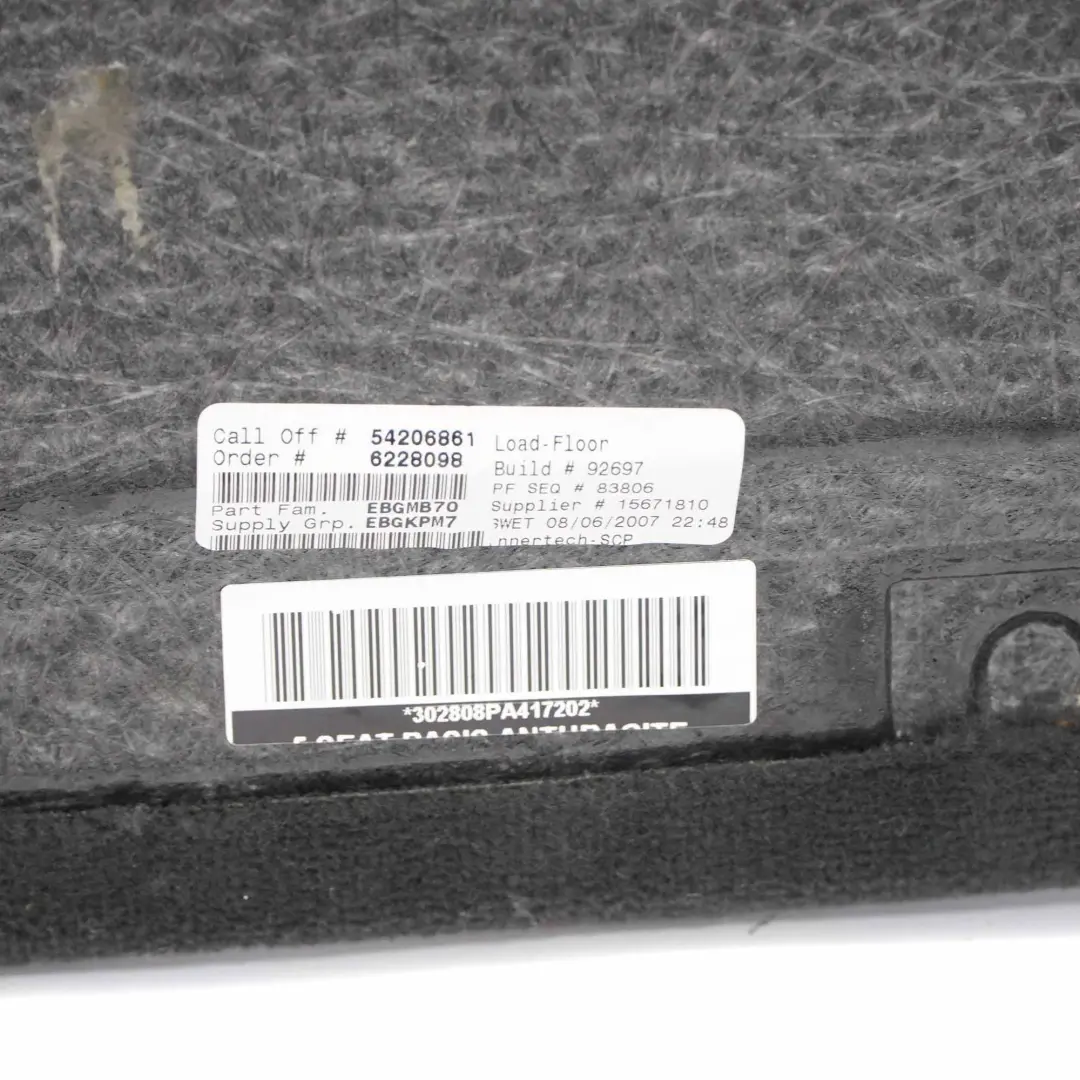 Tapis Plancher du Coffre a Bagages Anthracite pour BMW X5 E70 LCI à propos du numéro de pièce 7253872 BMW X5 E70 LCI Tapis Plancher du Coffre a Bagages Anthracite - SKU 7253872-1 - Numéro de pièce 7253872