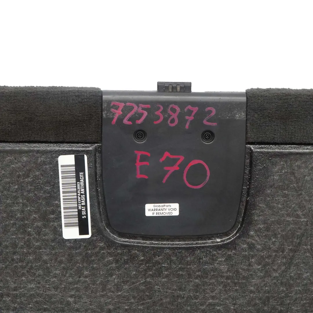 Maletero Piso Alfombra Maletero Antracita para BMW X5 E70 con número de pieza 7253872 BMW X5 E70 Maletero Piso Alfombra Maletero Antracita - SKU 7253872 - Número de pieza 7253872
