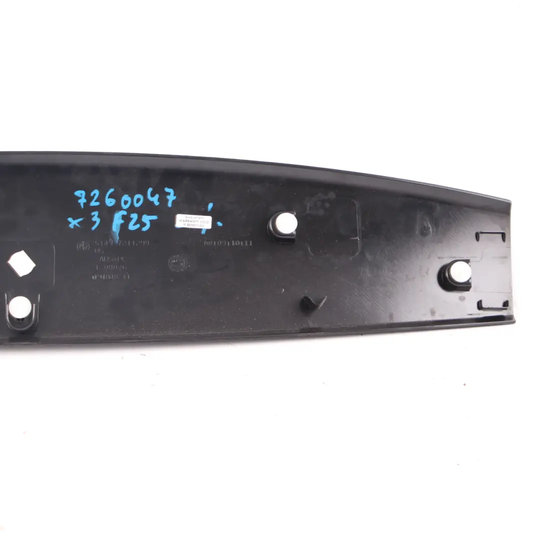 BMW X3 F25 Heckklappe Boot Top obere innere Verkleidung Abdeckun schwarz 7211299 - SKU 7253883 - Teilenummer 7253883