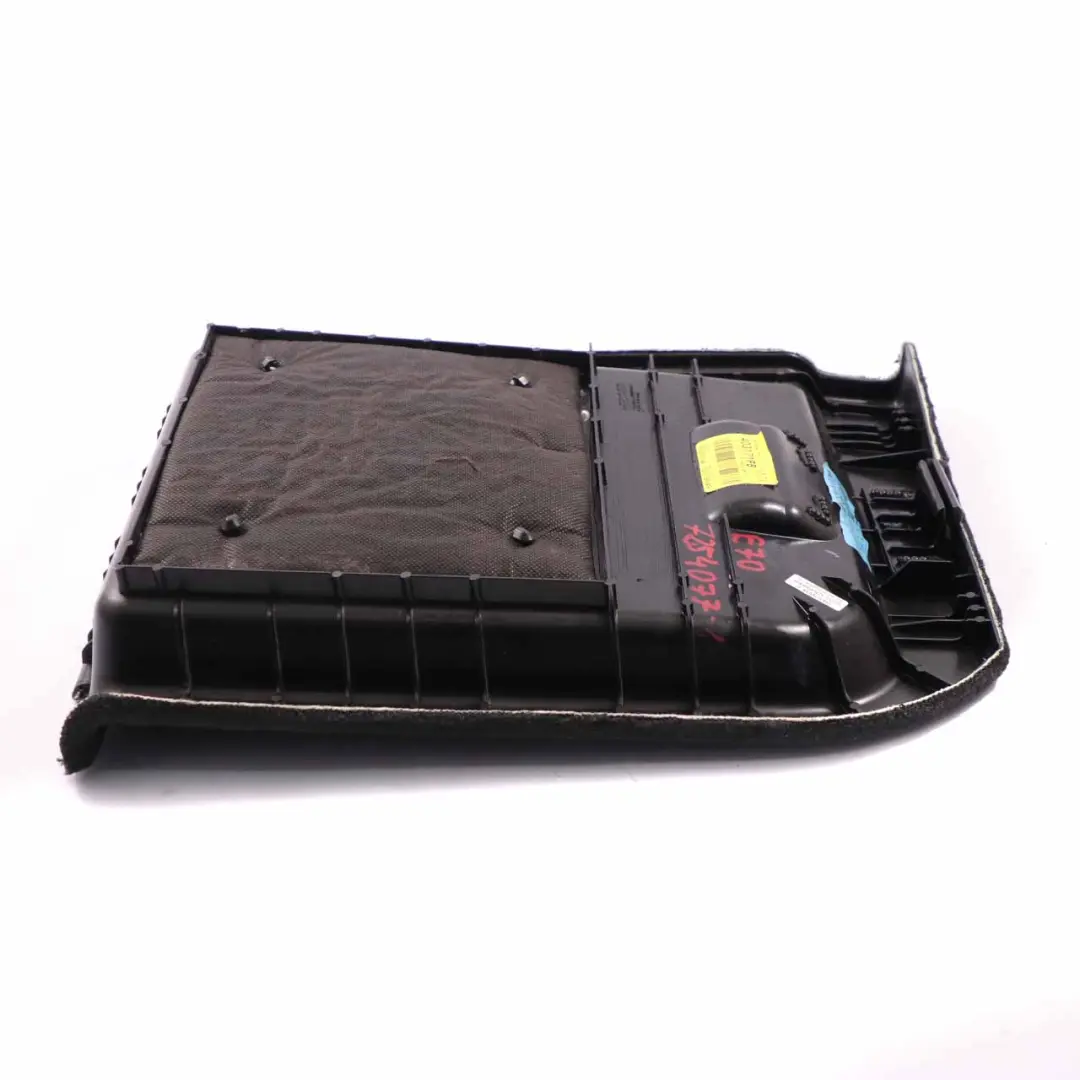 BMW X5 E70 Trunk Trim Cover Rear Left N/S Carpet Flap Boot Panel Black 7145909 - SKU 7254077-1 - Part number 7254077