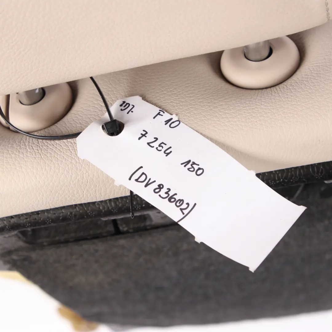 Bench Backrest Back Cover Leather Dakota Oyster to BMW 5 Series F10 Rear Seat with Part number 7254150 BMW 5 Series F10 Rear Seat Bench Backrest Back Cover Leather Dakota Oyster - SKU 7254150 - Part number 7254150