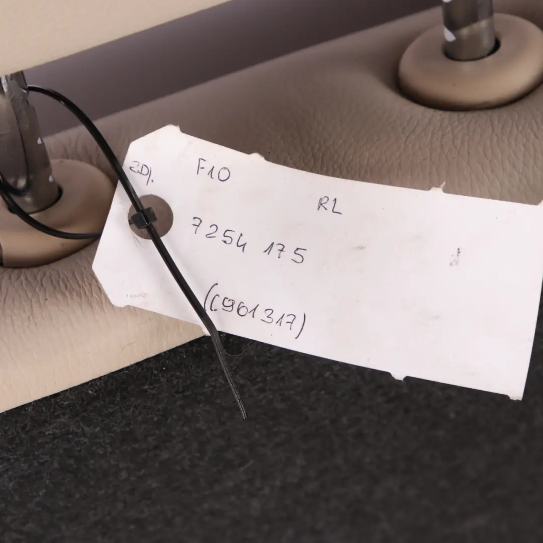 Sitzlehne Hinten Links Sitzbank Abdeckung Leder Auster für BMW F10 mit Teilenummer 7254175 BMW F10 Sitzlehne Hinten Links Sitzbank Abdeckung Leder Auster - SKU 7254175 - Teilenummer 7254175