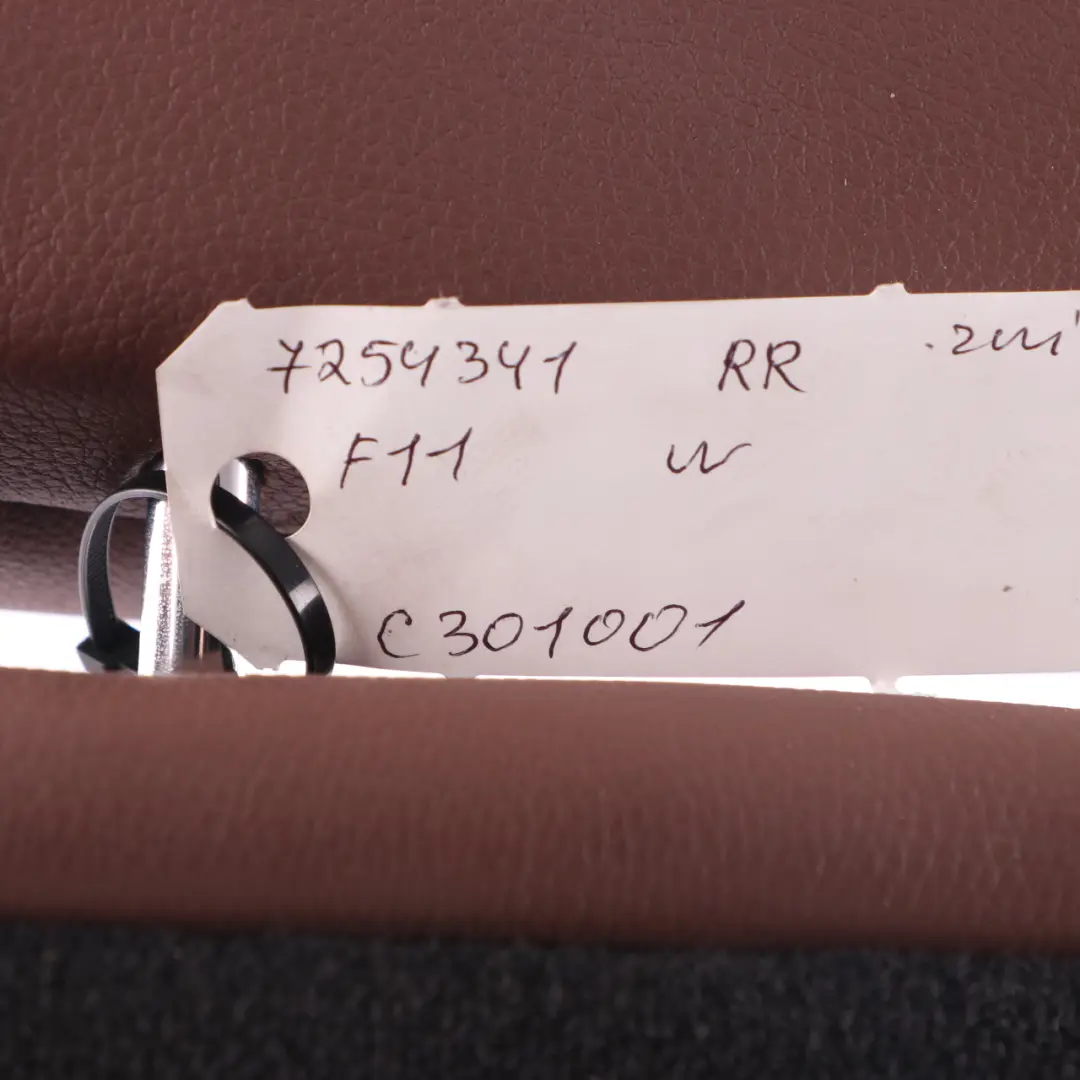 Backrest Rear Right O/S Back Cover Leather Brown to BMW F11 LCI Touring Seat with Part number 7254342 BMW F11 LCI Touring Seat Backrest Rear Right O/S Back Cover Leather Brown - SKU 7254342 - Part number 7254342