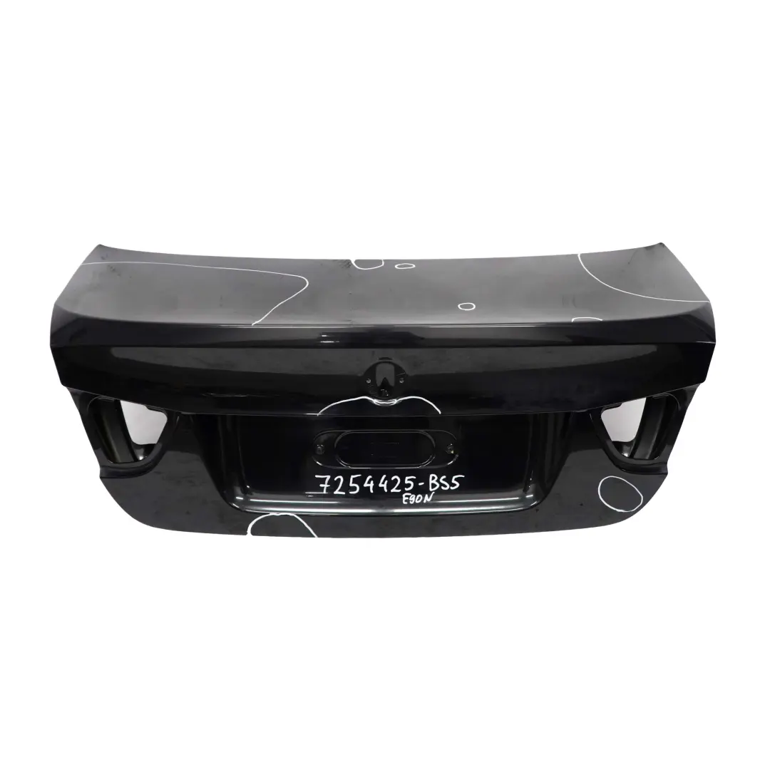 Heckklappe Hinten Black Sapphire Saphirschwarz Metallic 475 für BMW 3 E90 LCI mit Teilenummer 7254425 BMW 3 E90 LCI Heckklappe Hinten Black Sapphire Saphirschwarz Metallic 475 - SKU 7254425-BS5 - Teilenummer 7254425