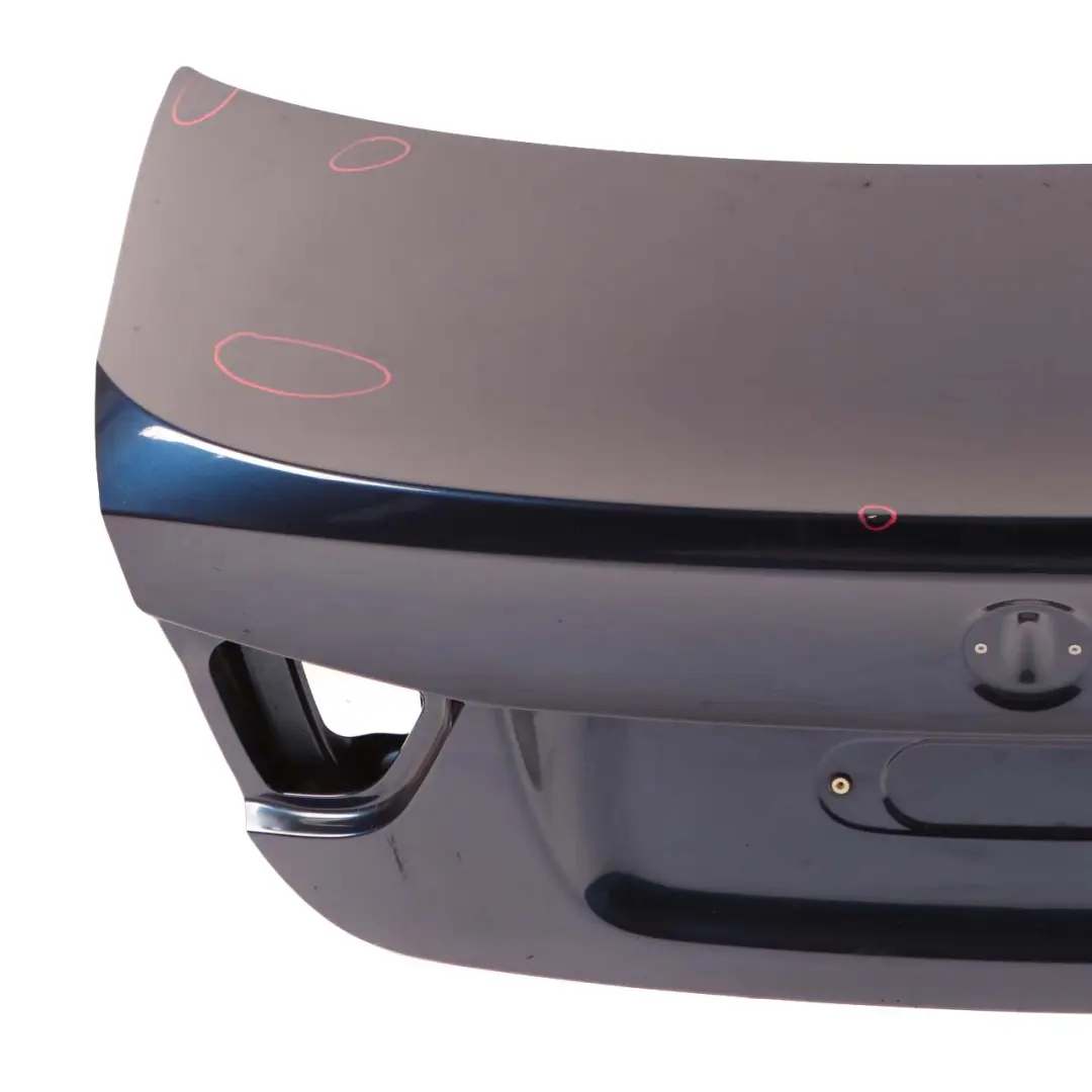 Trunk Boot Lid Tailgate Tiefseeblau Deep Sea Blue - A76 to BMW 3 E90 LCI Rear with Part number 7254425 BMW 3 E90 LCI Rear Trunk Boot Lid Tailgate Tiefseeblau Deep Sea Blue - A76 - SKU 7254425-DSB - Part number 7254425