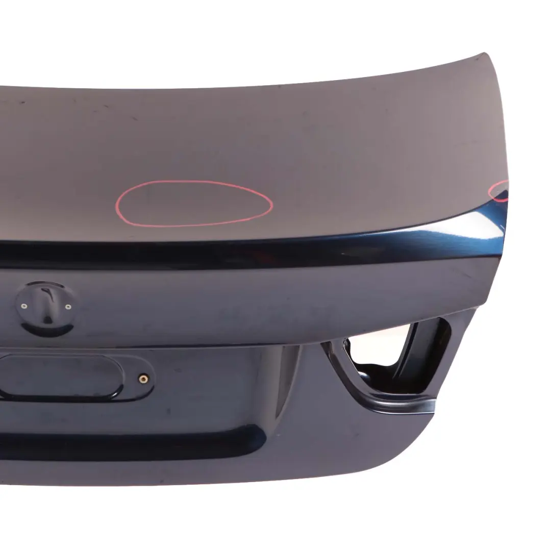 Trunk Boot Lid Tailgate Tiefseeblau Deep Sea Blue - A76 to BMW 3 E90 LCI Rear with Part number 7254425 BMW 3 E90 LCI Rear Trunk Boot Lid Tailgate Tiefseeblau Deep Sea Blue - A76 - SKU 7254425-DSB - Part number 7254425