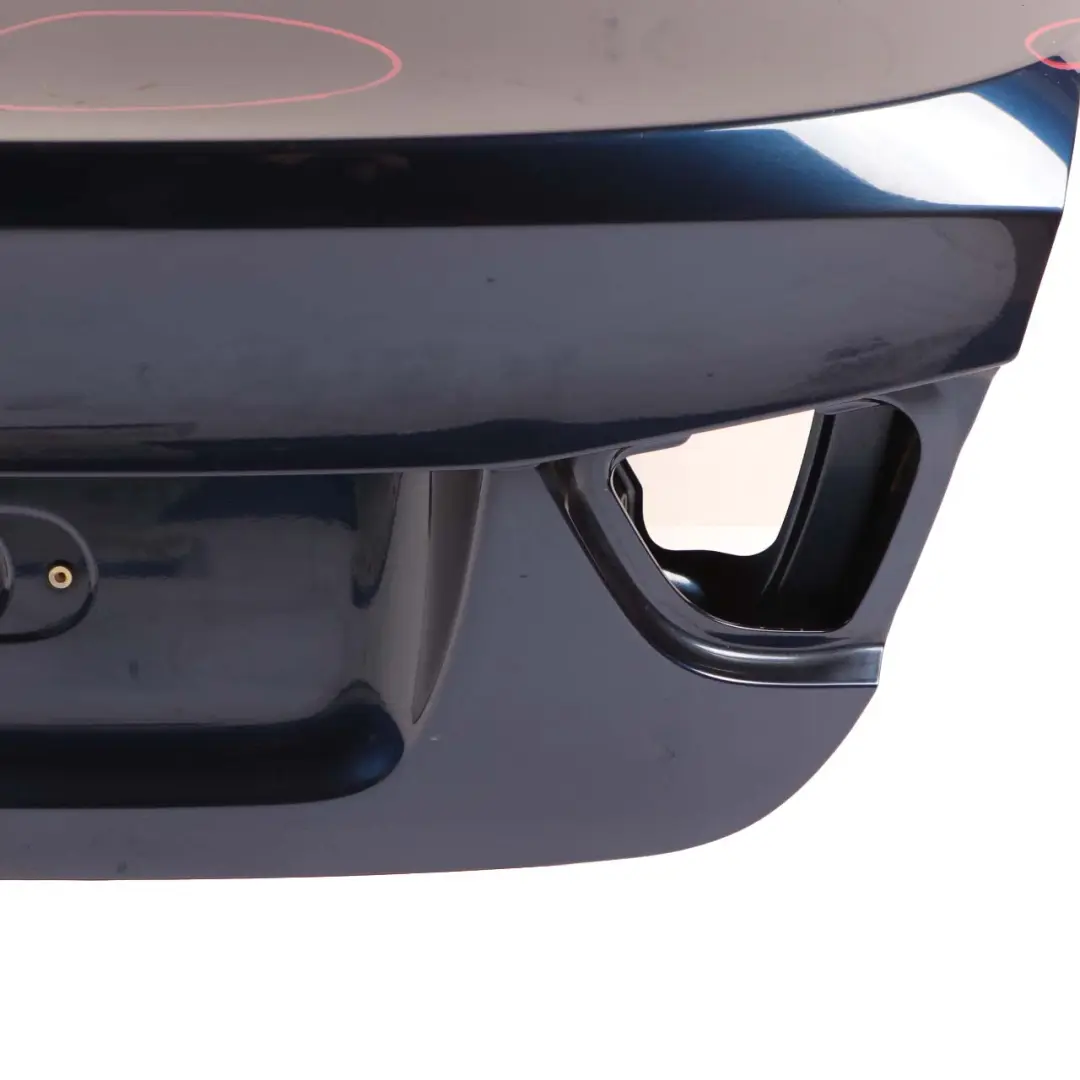 Trunk Boot Lid Tailgate Tiefseeblau Deep Sea Blue - A76 to BMW 3 E90 LCI Rear with Part number 7254425 BMW 3 E90 LCI Rear Trunk Boot Lid Tailgate Tiefseeblau Deep Sea Blue - A76 - SKU 7254425-DSB - Part number 7254425