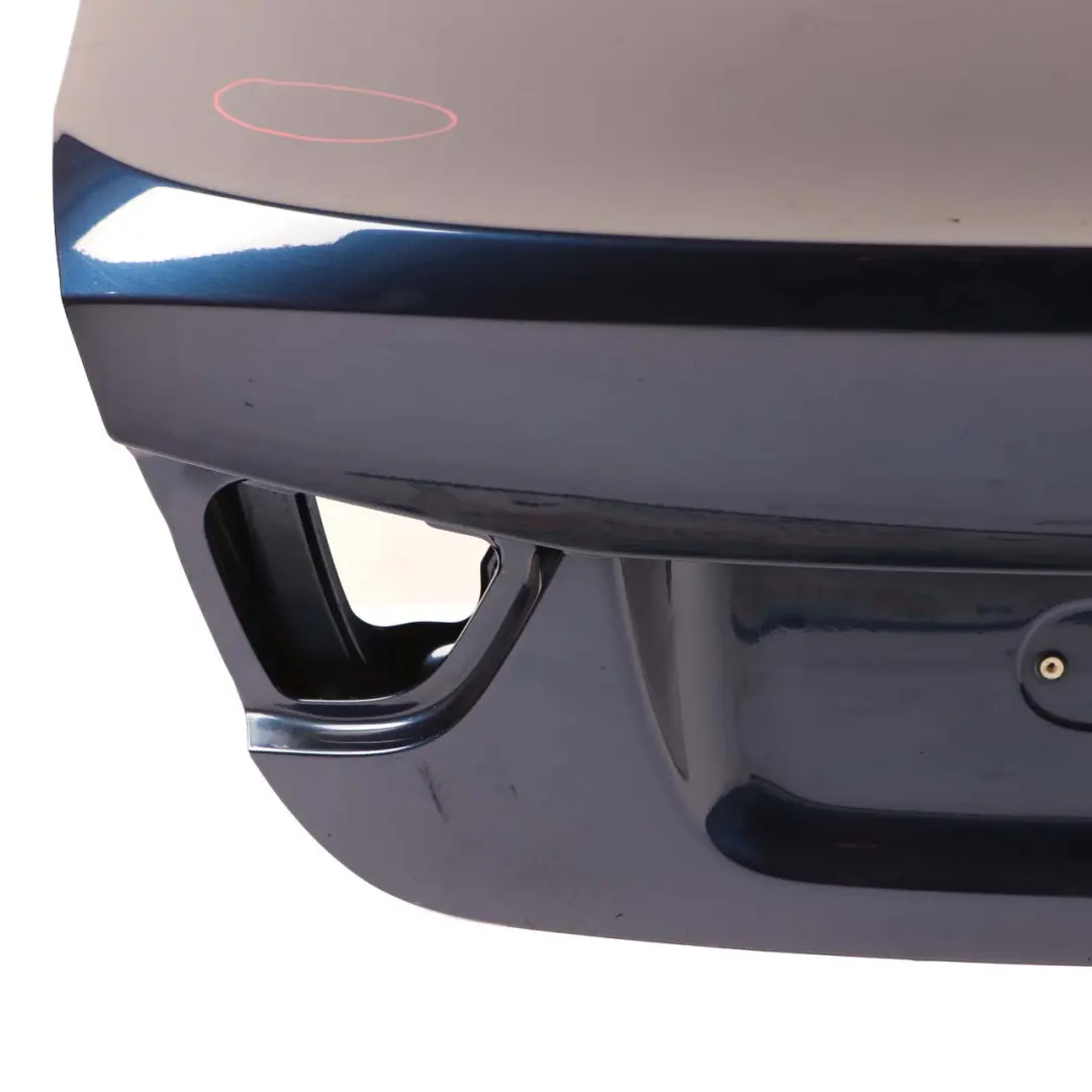 Trunk Boot Lid Tailgate Tiefseeblau Deep Sea Blue - A76 to BMW 3 E90 LCI Rear with Part number 7254425 BMW 3 E90 LCI Rear Trunk Boot Lid Tailgate Tiefseeblau Deep Sea Blue - A76 - SKU 7254425-DSB - Part number 7254425