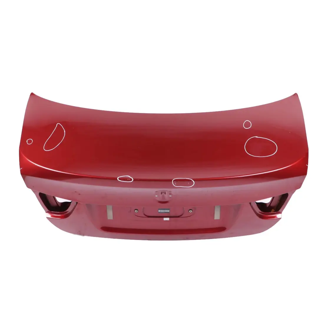 Trunk Boot Lid Tailgate Vermillion Red Metallic - A82 to BMW 3 E90 LCI Saloon Rear with Part number 7254425 BMW 3 E90 LCI Saloon Rear Trunk Boot Lid Tailgate Vermillion Red Metallic - A82 - SKU 7254425-VER - Part number 7254425