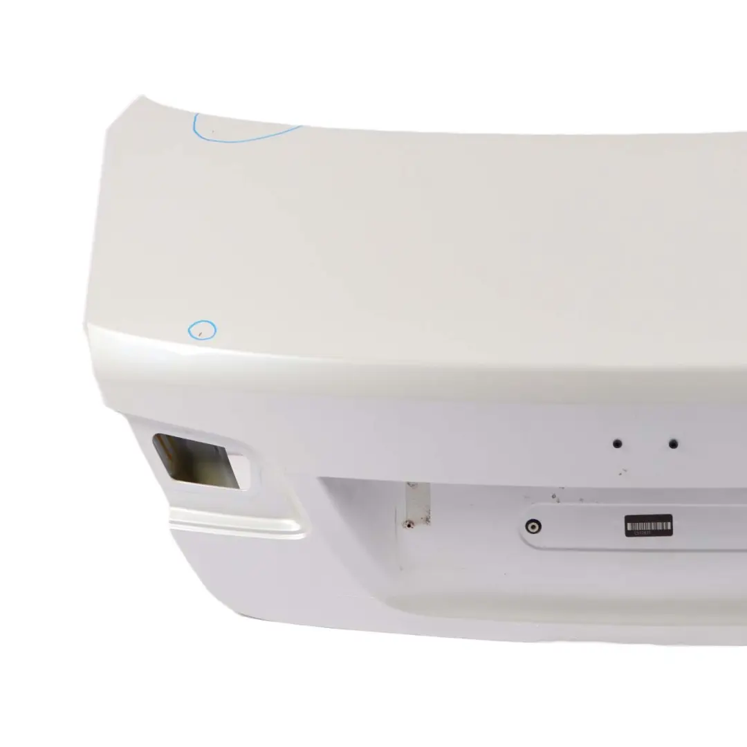 Boot Trunk Lid Mineralweiss Mineral White - A96 to BMW 3 E92 Coupe Rear Tailgate with Part number 7254428 BMW 3 E92 Coupe Rear Tailgate Boot Trunk Lid Mineralweiss Mineral White - A96 - SKU 7254428-MW - Part number 7254428