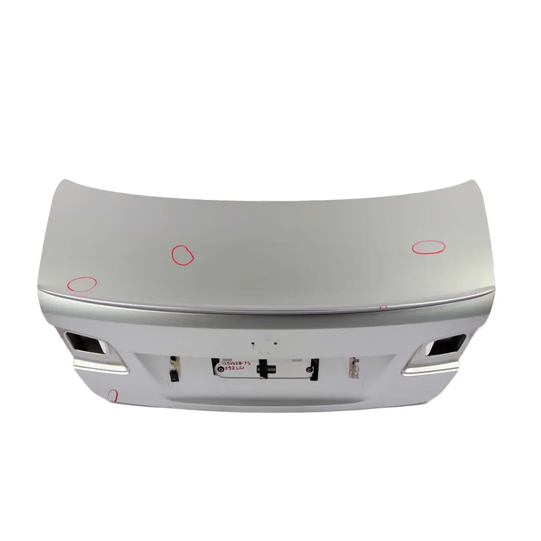 Boot Trunk Lid Titansilber Titan Silver - 354 to BMW E92 Coupe Rear Tailgate with Part number 7254428 BMW E92 Coupe Rear Tailgate Boot Trunk Lid Titansilber Titan Silver - 354 - SKU 7254428-TS - Part number 7254428