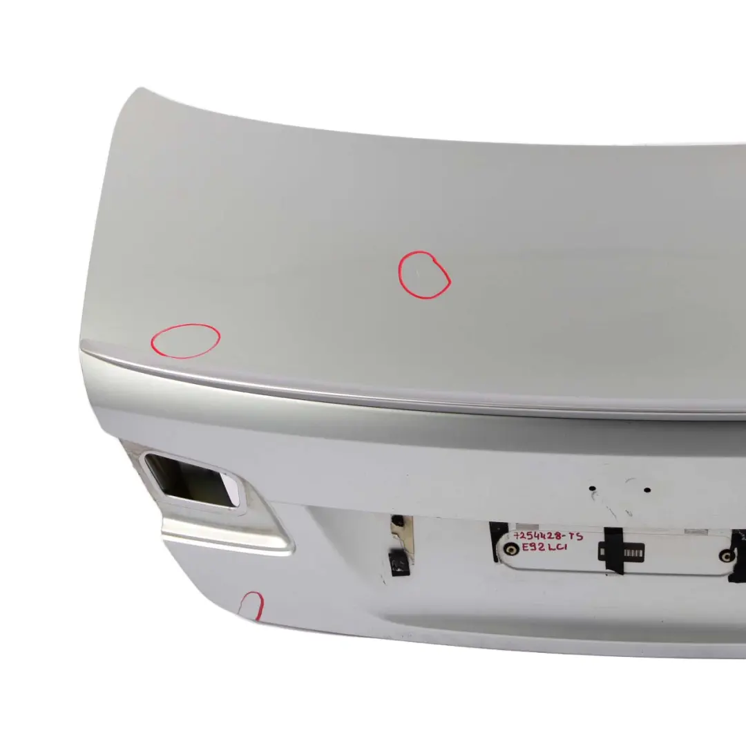 Boot Trunk Lid Titansilber Titan Silver - 354 to BMW E92 Coupe Rear Tailgate with Part number 7254428 BMW E92 Coupe Rear Tailgate Boot Trunk Lid Titansilber Titan Silver - 354 - SKU 7254428-TS - Part number 7254428