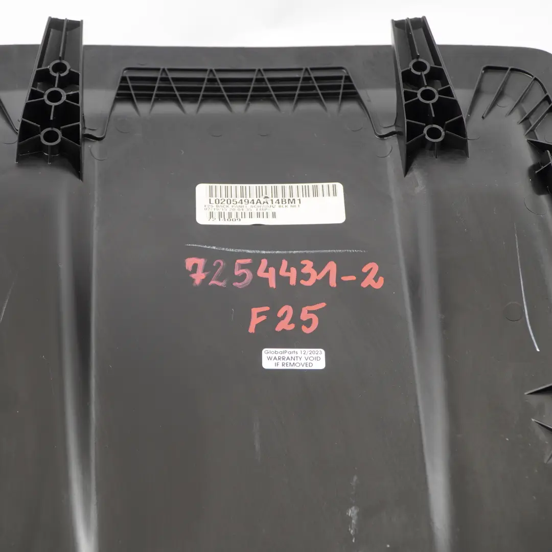  Backrest Cover BMW X3 F25 X4 F26 Front Seat Rear Trim Panel Black - SKU 7254431-2 - Part number 7254431