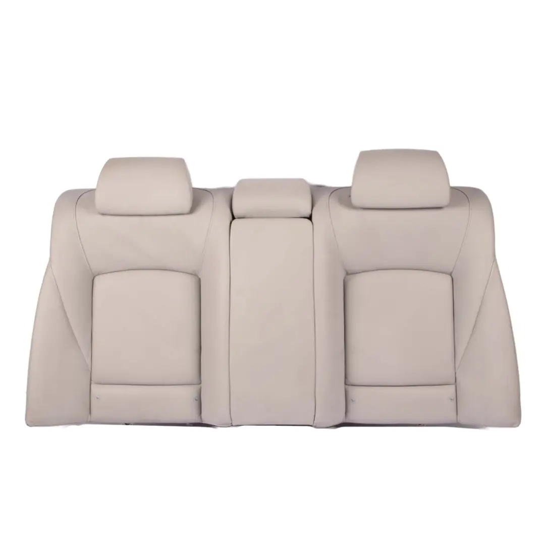 Backrest Bench Covering Back Rest Leather Everest Grey to BMW F01 Rear Seat with Part number 7254603 BMW F01 Rear Seat Backrest Bench Covering Back Rest Leather Everest Grey - SKU 7254603 - Part number 7254603