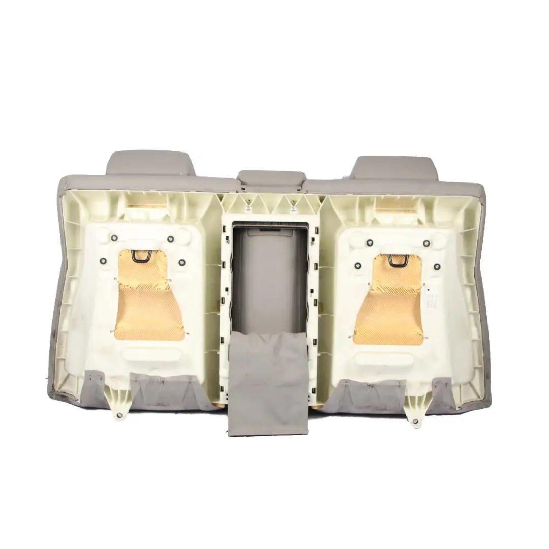 Backrest Bench Covering Back Rest Leather Everest Grey to BMW F01 Rear Seat with Part number 7254603 BMW F01 Rear Seat Backrest Bench Covering Back Rest Leather Everest Grey - SKU 7254603 - Part number 7254603