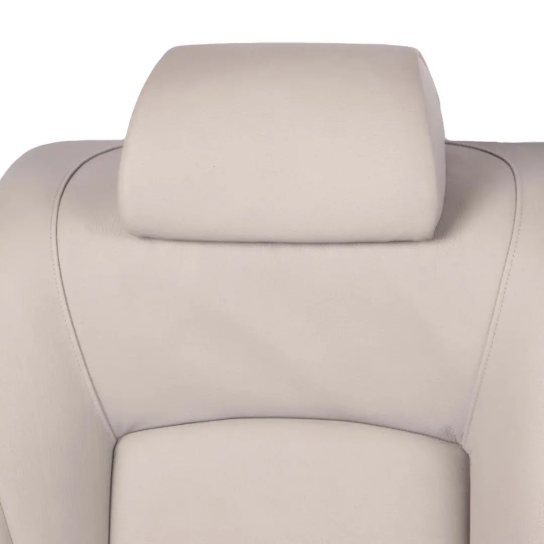 Backrest Bench Covering Back Rest Leather Everest Grey to BMW F01 Rear Seat with Part number 7254603 BMW F01 Rear Seat Backrest Bench Covering Back Rest Leather Everest Grey - SKU 7254603 - Part number 7254603